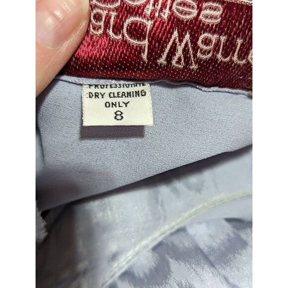 Richard Warren Vintage 80's Women's Gray Long-Sleeve Blouse & Midi Skirt Set Siz - Picture 6 of 6